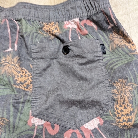 Valor Collective Flamingo pineapple Print Swimming Trunks - Picture 11 of 12